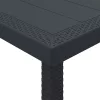 Kerti Asztal Antracit 400 x 100 x 73 cm polirattan