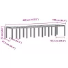Kerti Asztal Antracit 400 x 100 x 73 cm polirattan