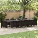 Kerti Asztal Barna 400 x 100 x 73 cm polirattan