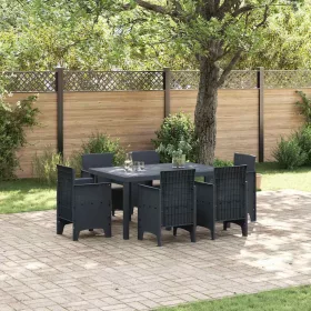 Kert étkező szett 7 pcs Antracit Polt rattan