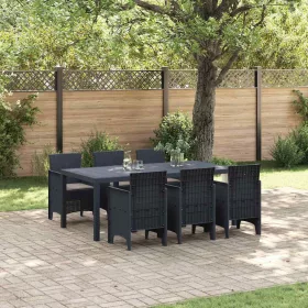 Kert étkező szett 7 pcs Antracit Polt rattan