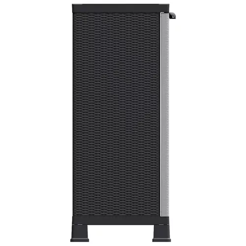 Rattanstílusú műanyag szekrény 68 x 39 x 92 cm
