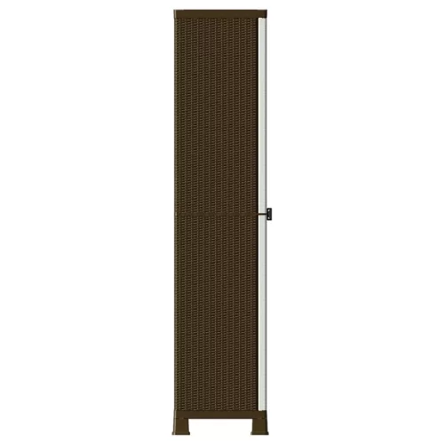 Rattanstílusú műanyag szekrény 68 x 39 x 171,5 cm