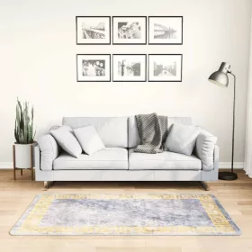 Szürke csúszásmentes mosható szőnyeg 80 x 150 cm