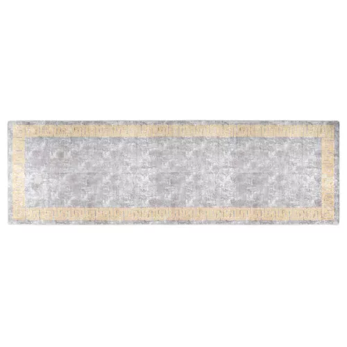 Szürke csúszásmentes mosható szőnyeg 80 x 300 cm