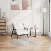 Szürke csúszásmentes mosható szőnyeg φ 120 cm