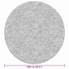 Szürke csúszásmentes mosható szőnyeg φ 120 cm