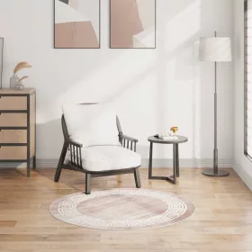 Bézs csúszásmentes mosható szőnyeg 120 cm