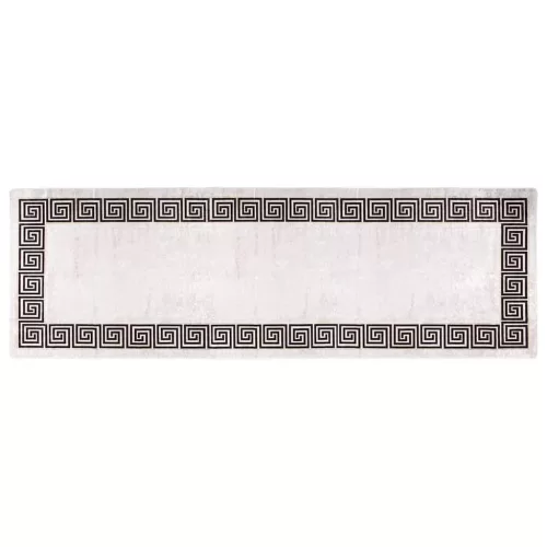 Világosbézs csúszásmentes mosható szőnyeg 80 x 300 cm