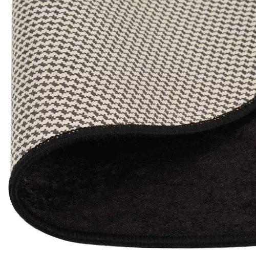Antracitszürke csúszásmentes mosható szőnyeg φ 120 cm