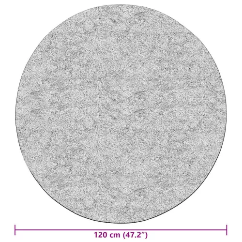 Antracitszürke csúszásmentes mosható szőnyeg φ 120 cm