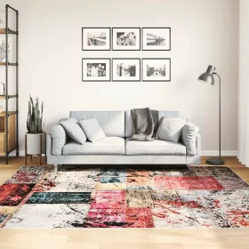   Többszínű foltvarrott csúszásmentes mosható szőnyeg 160x230 cm