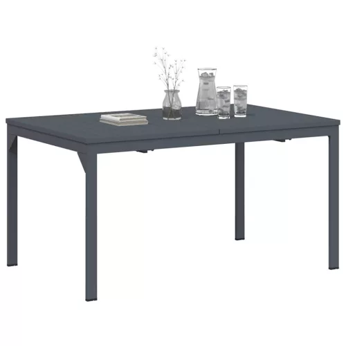 Hosszabbító Asztal 2 pcs Antracit 210 x 90 x 73 cm Acél