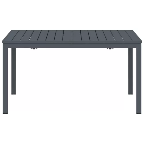 Hosszabbító Asztal 2 pcs Antracit 210 x 90 x 73 cm Acél