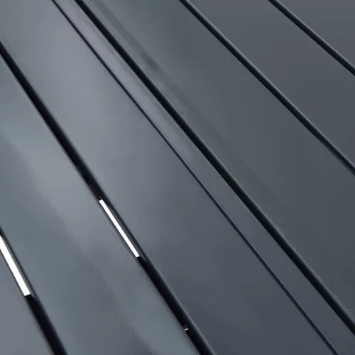 Hosszabbító Asztal 2 pcs Antracit 210 x 90 x 73 cm Acél