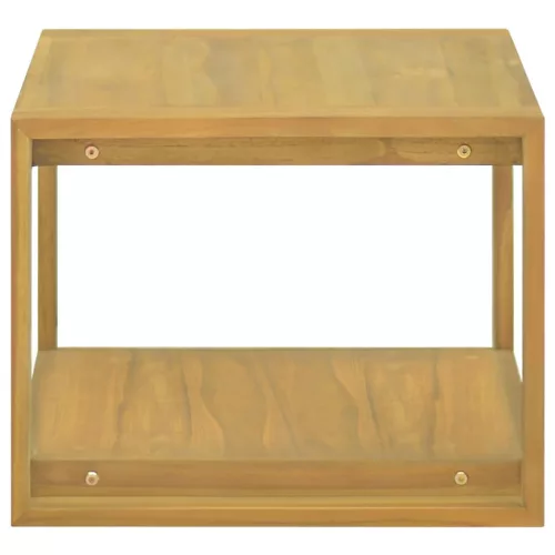 Tömör tíkfa falra szerelhető fürdőszobaszekrény 60 x 45 x 35 cm