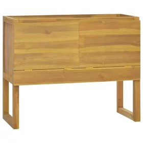 Tömör tíkfa fürdőszobaszekrény 90 x 40 x 75,5 cm