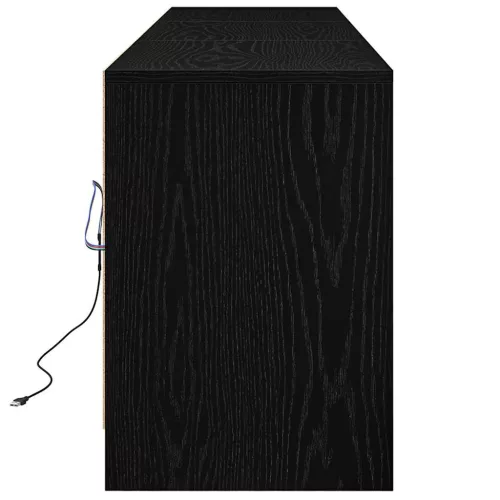 TV szekrény Fekete 182 x 34 x 50 cm