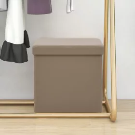 Kávészínű összecsukható PVC tárolóülőke