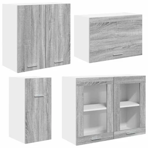 Konyhaszekrény garnitúra fiókkal Lyon 8 pcs Szürke Sonoma
