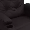 Fekete műbőr dönthető fotel