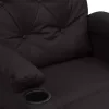 Fekete műbőr masszázsfotel
