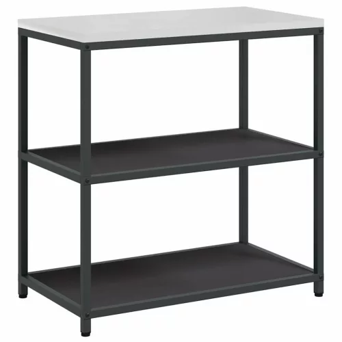 Konyhai Tároló Készlet polcokkal 2 pcs Fekete 180 x 50 x 92 cm