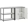 Konyhai Tároló Készlet polcokkal 2 pcs Fehér 180 x 50 x 92 cm