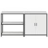 Konyhai Tároló Készlet polcokkal 2 pcs Fehér 180 x 50 x 92 cm