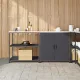 Konyhai Tároló Készlet ajtóval 2 pcs Antracit 180 x 50 x 92 cm