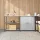 Konyhai Tároló Készlet polcokkal 2 pcs Ezüst 180 x 50 x 92 cm