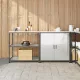 Konyhai Tároló Készlet polcokkal 2 pcs Ezüst 180 x 50 x 92 cm