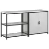 Konyhai Tároló Készlet polcokkal 2 pcs Ezüst 180 x 50 x 92 cm