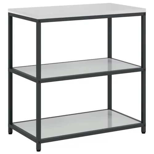 Konyhai Tároló Készlet polcokkal 2 pcs Ezüst 180 x 50 x 92 cm