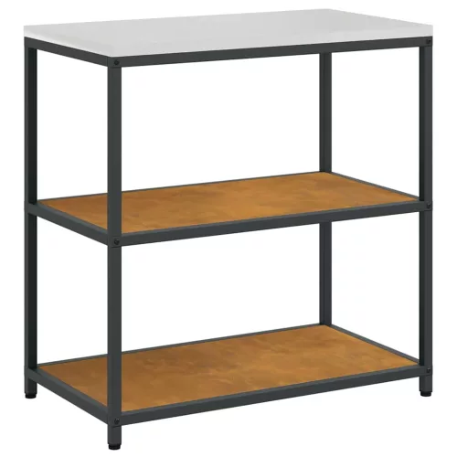 Konyhai Tároló Készlet polcokkal 2 pcs Rozsdás 180 x 50 x 92 cm