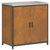 Konyhai Tároló Készlet polcokkal 2 pcs Rozsdás 180 x 50 x 92 cm