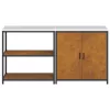 Konyhai Tároló Készlet polcokkal 2 pcs Rozsdás 180 x 50 x 92 cm