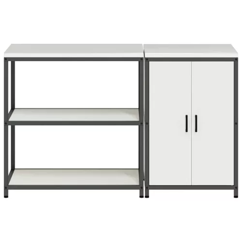 Konyhai Tároló Készlet 2 pcs Fehér Hidegen hengerelt acél