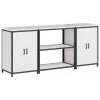 Konyhai Tároló Készlet polcokkal 3 pcs Fehér 210 x 50 x 92 cm
