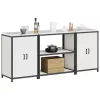 Konyhai Tároló Készlet polcokkal 3 pcs Fehér 210 x 50 x 92 cm