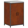Konyhai Tároló Készlet polcokkal 3 pcs Rozsdás 210 x 50 x 92 cm