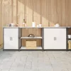 Konyhai Tároló Készlet polcokkal 3 pcs Fehér 240 x 50 x 92 cm