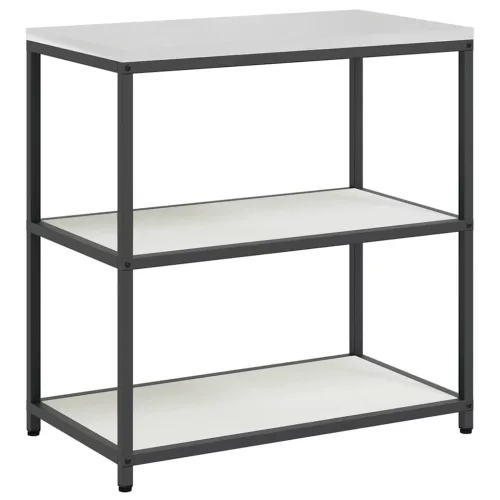 Konyhai Tároló Készlet polcokkal 3 pcs Fehér 240 x 50 x 92 cm