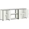 Konyhai Tároló Készlet polcokkal 3 pcs Fehér 240 x 50 x 92 cm