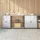Konyhai Tároló Készlet polcokkal 3 pcs Ezüst 240 x 50 x 92 cm