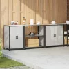 Konyhai Tároló Készlet polcokkal 3 pcs Ezüst 240 x 50 x 92 cm