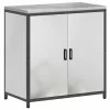 Konyhai Tároló Készlet polcokkal 3 pcs Ezüst 240 x 50 x 92 cm