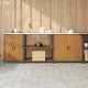 Konyhai Tároló Készlet polcokkal 3 pcs Rozsdás 240 x 50 x 92 cm