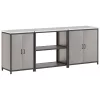 Konyhai Tároló Készlet polcokkal 3 pcs Rozsdás 240 x 50 x 92 cm