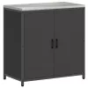 Konyhai Tároló Készlet polcokkal 2 pcs Fekete 150 x 50 x 92 cm